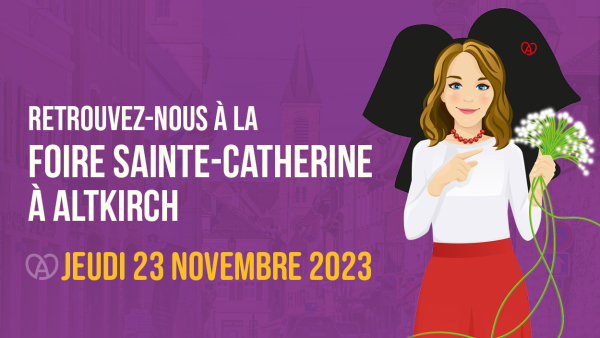 Retrouvez-nous à la Foire Sainte-Catherine à Altkirch jeudi 23 novembre 2023
