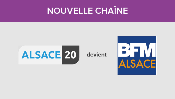 La chaîne Alsace 20 devient BFM Alsace